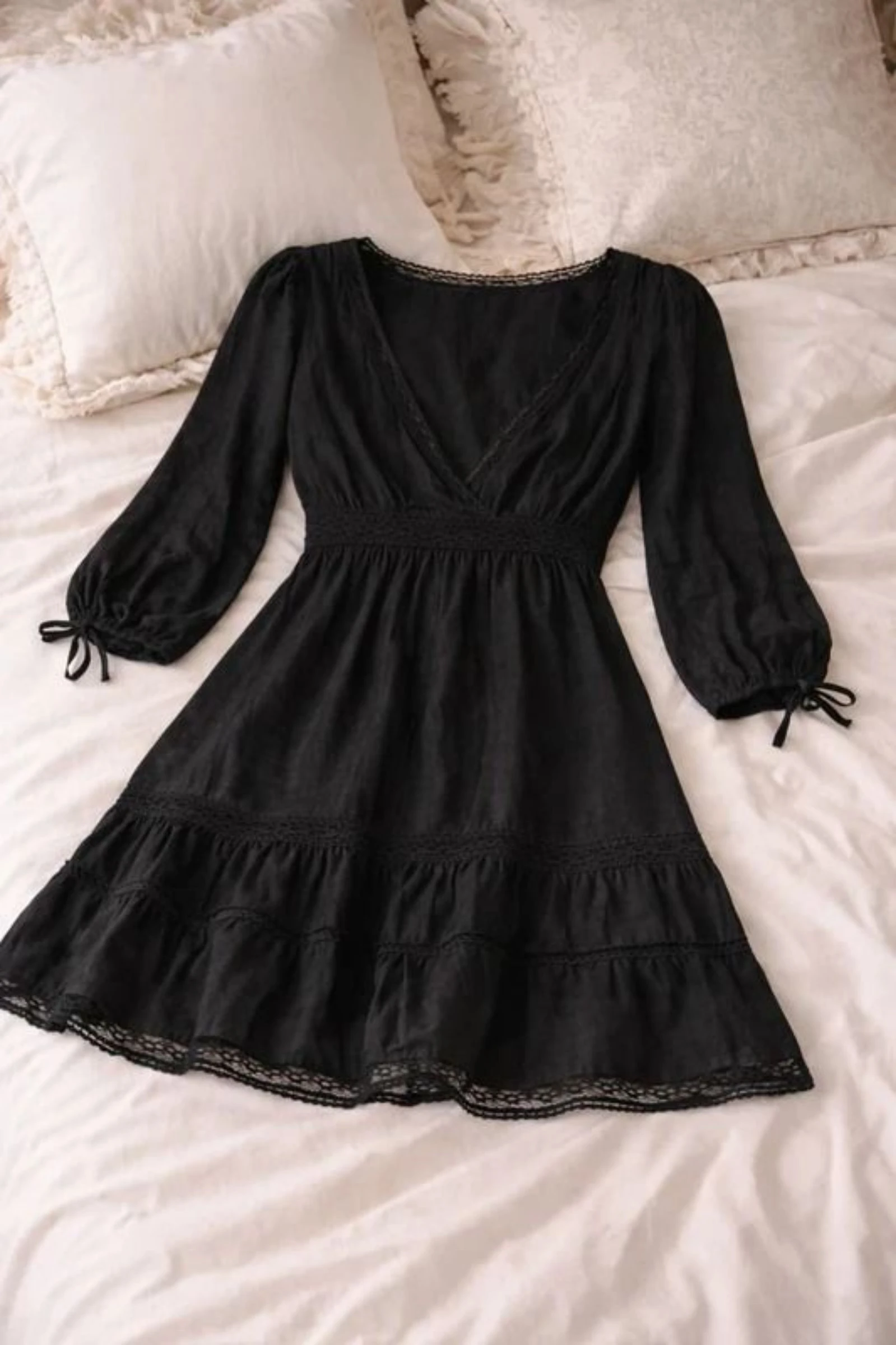 Vestido negro boho Stradivarius NUEVO – photo 3